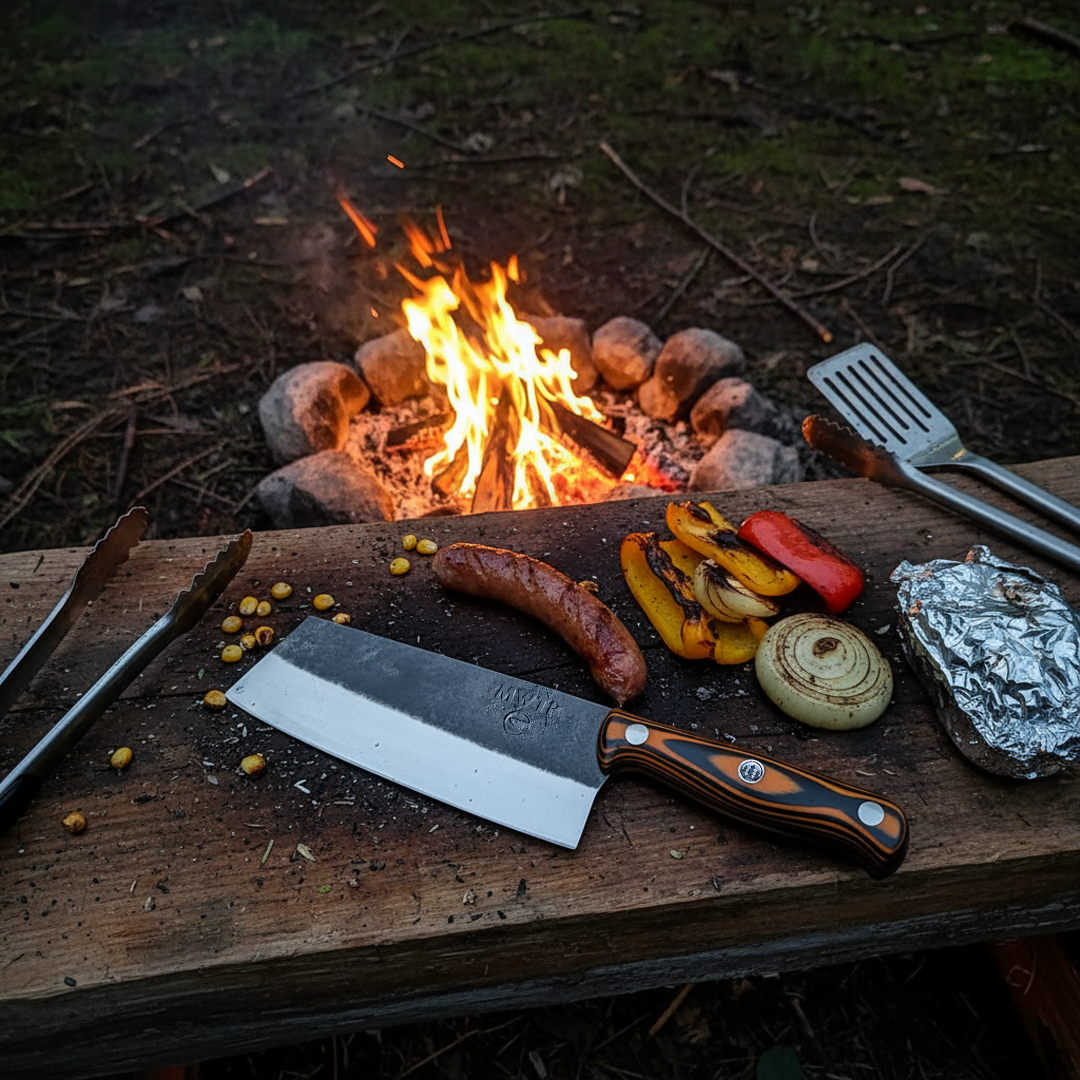 Cleaver vs. Chef Knife: Which One Belongs at the Campfire?