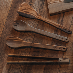 Olive Wood 5 PC Set Utensil Set