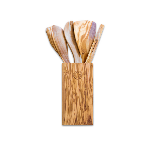 Olive Wood 5 PC Set Utensil Set