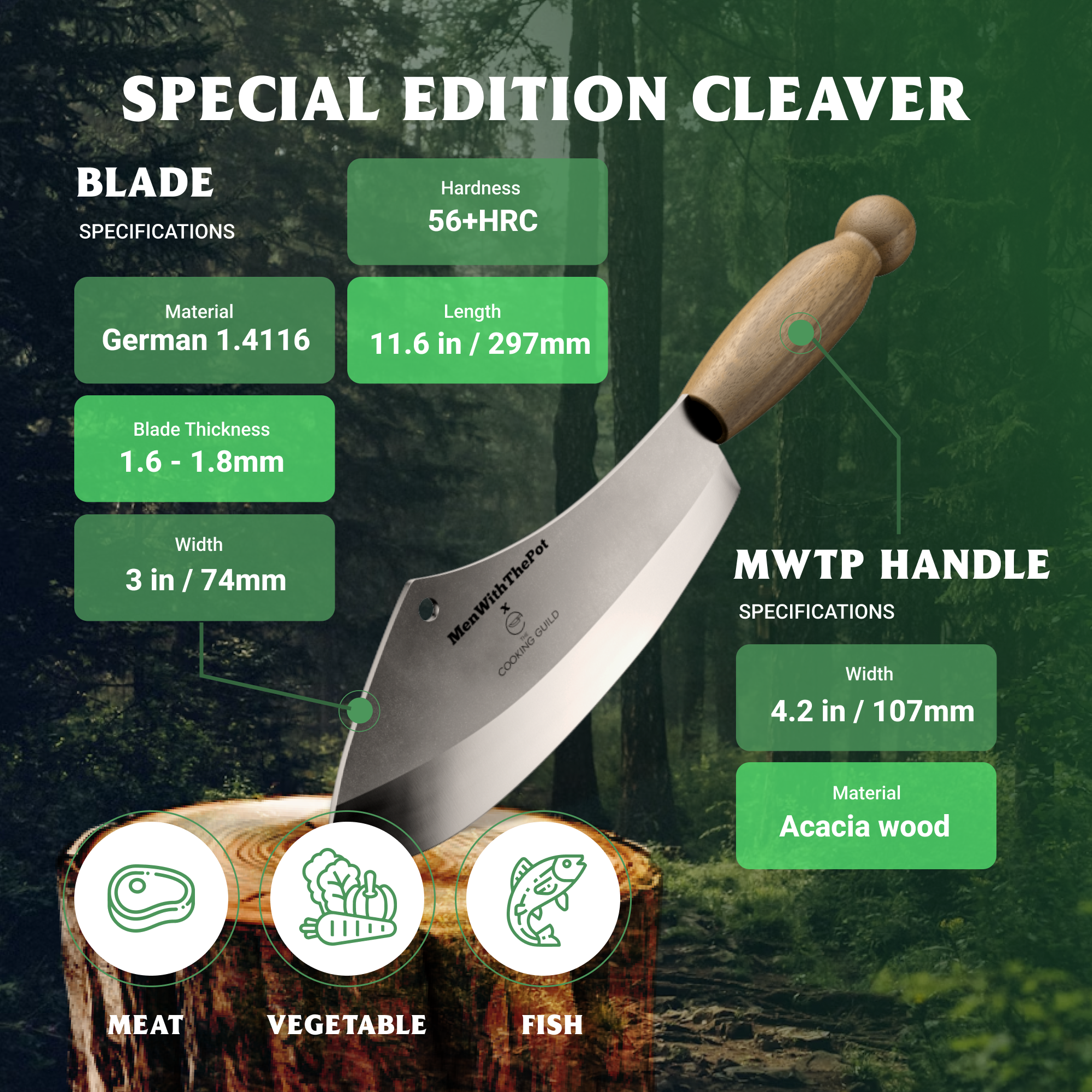 MenWithThePot Special Edition Cleaver MenWithThePot Special Edition Cleaver
