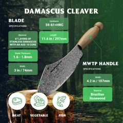 Damascus Cleaver