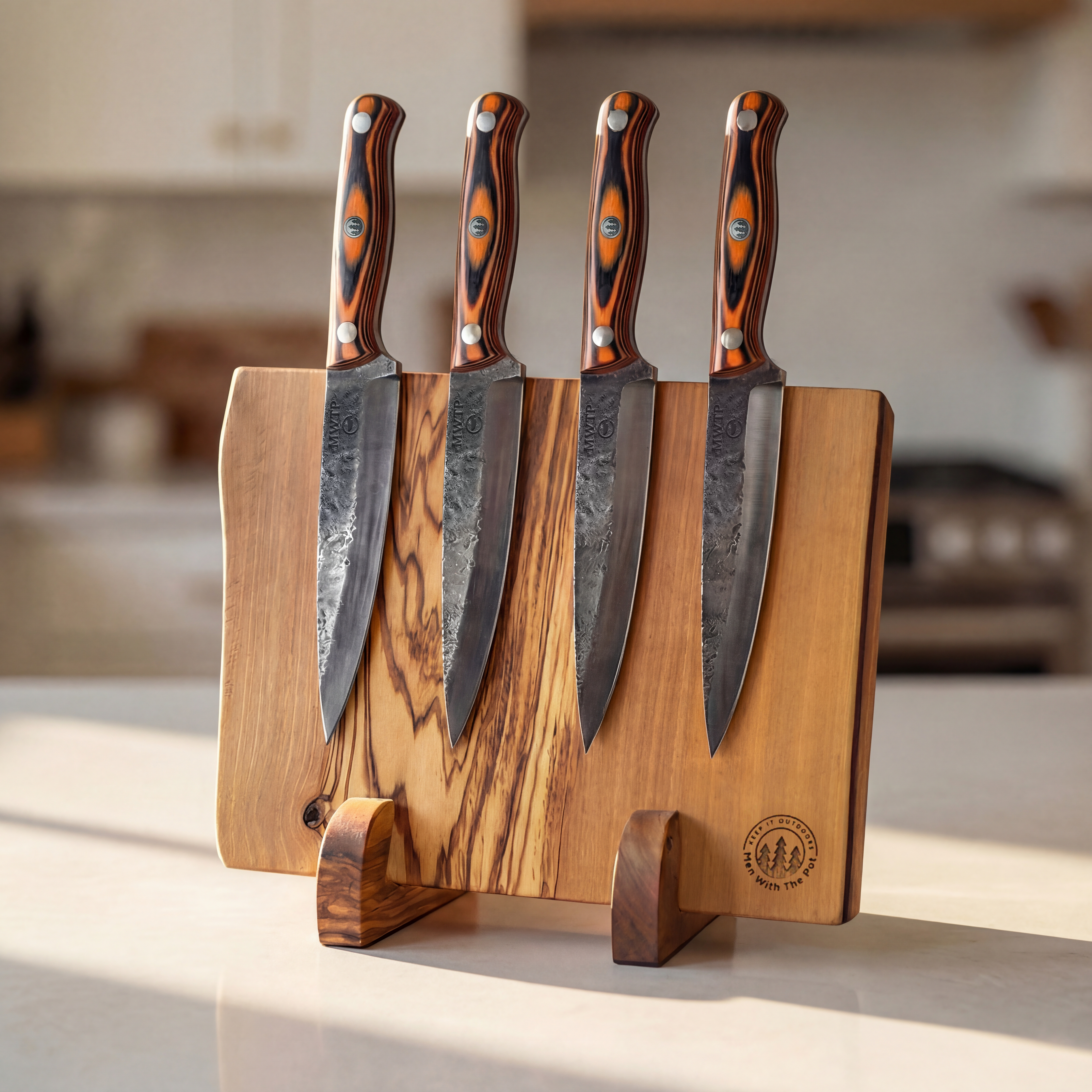 MWTP Trailblade 5" Handforged Steak Knife Set