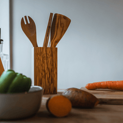 Olive Wood 5 PC Set Utensil Set