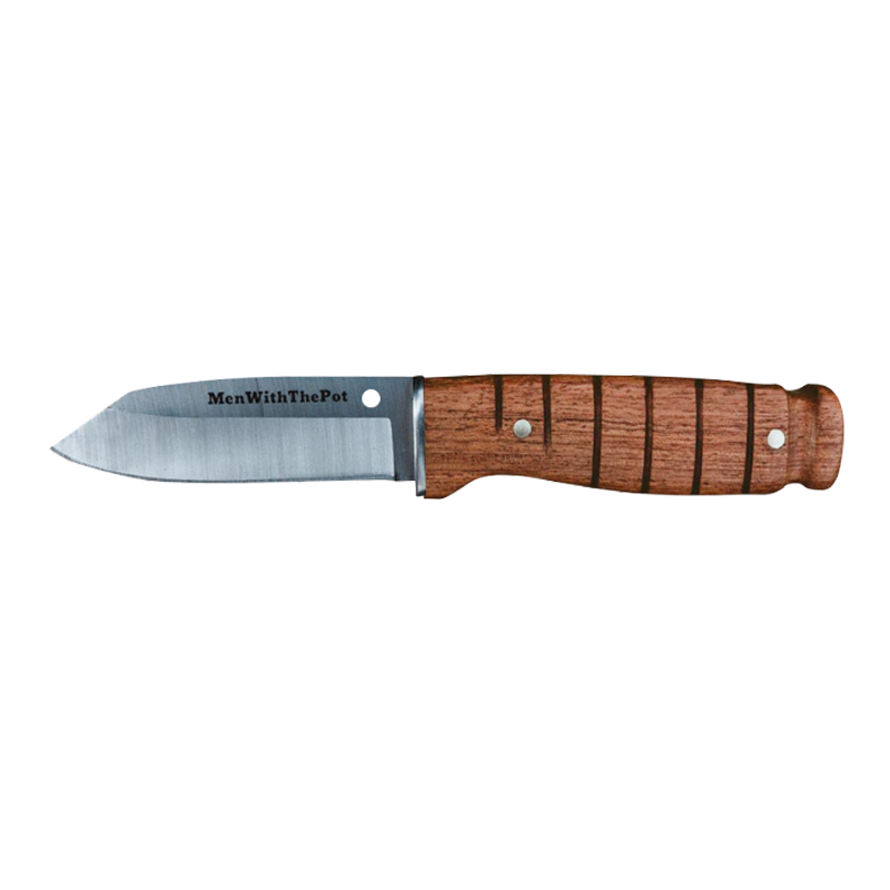 The Cooking Guild x MenWithThePot Professional Cleaver Knife - 7.4 Butcher  Knife and Bushcraft Knife - 4